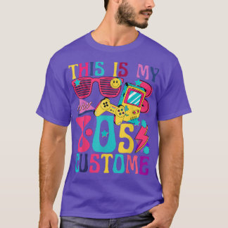 Dit is mijn 80s Costume Retro 1980 Music Theme Par T-shirt