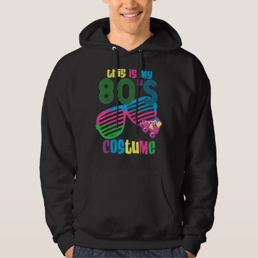 Dit is mijn 80s Costume  Retro-damp Hoodie (Voorkant)