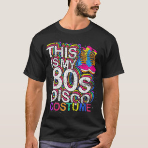 Dit is mijn 80s Disco Costume Party Retro Music Ei T-shirt