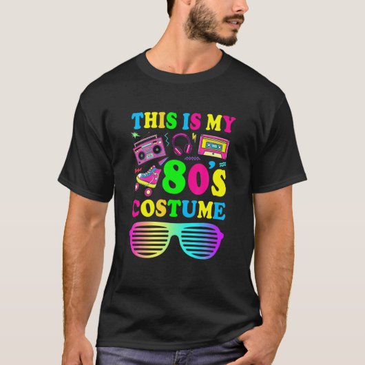 Dit is mijn 80S kostume  Retro dit is mijn 80 T-shirt (Voorkant)