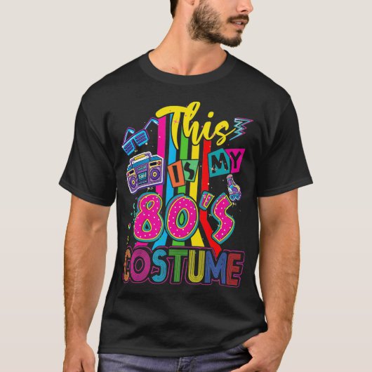 Dit is mijn 80s kostuum 1980s  Retro T-shirt (Voorkant)