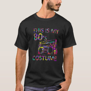 Dit is mijn 80S-kostuum 80S-party Cassette Retro V T-shirt
