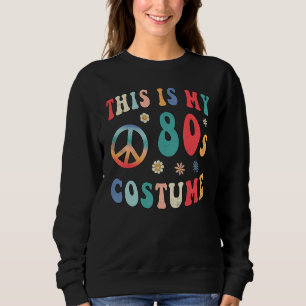Dit is mijn 80s kostuum Groovy hippie vrede hallo Trui