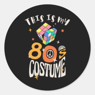Dit is mijn 80s kostuum ronde sticker