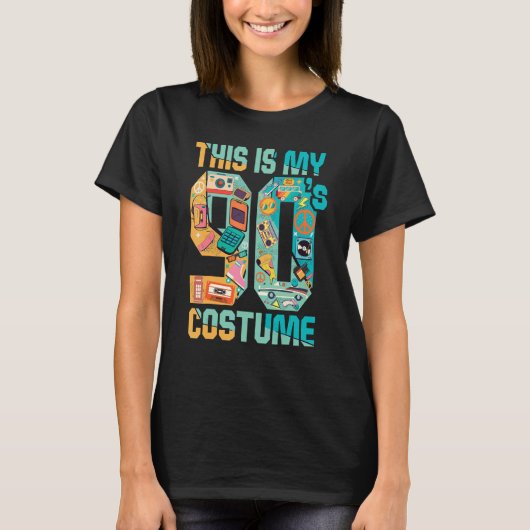 Dit is mijn 90e Costume 80's 90e-partij T-shirt (Voorkant)