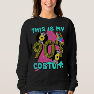 Dit is mijn 90s Costume 1990s Theme Party Vinyl Ni Trui