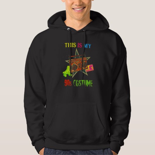 Dit is mijn 90s Costume Retro  Music Party H Hoodie (Voorkant)