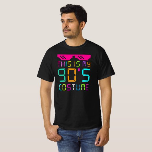 Dit is mijn 90s kostuum - Vibe Retro Party Outfit  T-shirt (Voorkant volledig)