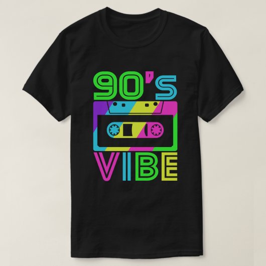 Dit is mijn 90s Vibe T-shirt 80's 90-partij (Design voorkant)