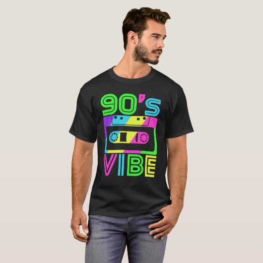 Dit is mijn 90s Vibe T-shirt 80's 90-partij (Voorkant volledig)