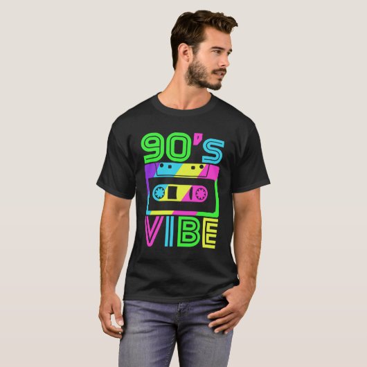 Dit is mijn 90s Vibe T-shirt 80's 90-partij (Voorkant volledig)