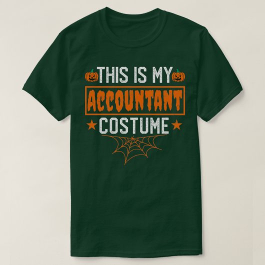Dit is mijn accountant Costume Funny Halloween Acc T-shirt (Design voorkant)