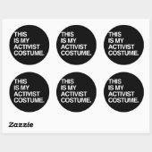 DIT IS MIJN ACTIVISTENKOSTUUM RONDE STICKER (Vel)
