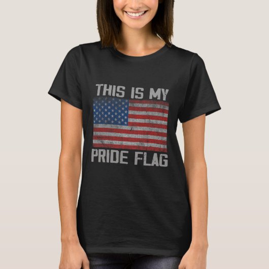 Dit is mijn Amerikaanse Pride vlag T-shirt (Voorkant)