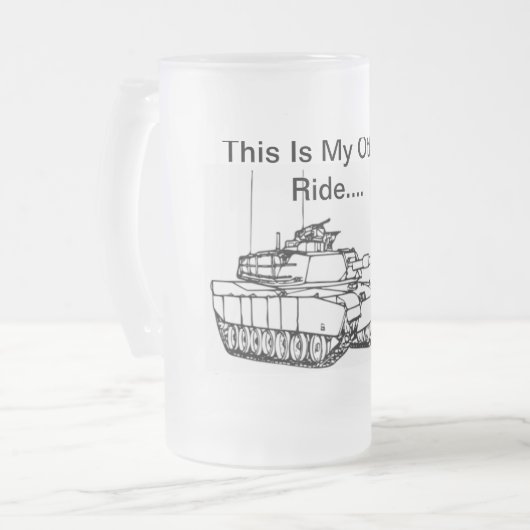 Dit is mijn andere M1A1-Mok Matglas Bierpul (Voorkant links)