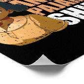 Dit is mijn anime pyjamashirt Black History Month Poster (Hoek)