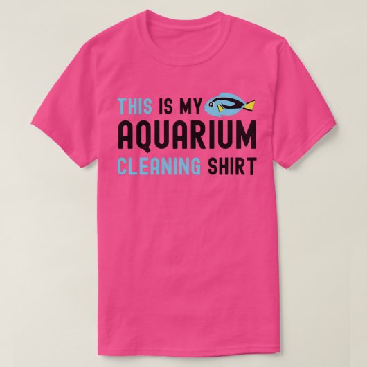 Dit is mijn aquarium-reinigingsschimmelvis, tong t-shirt (Design voorkant)
