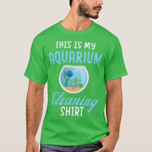 Dit is mijn aquarium-reinigingsschimmelvis, tong t-shirt