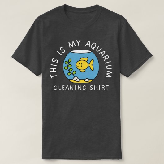 Dit is mijn aquarium-reinigingsschimmelvis, tong t-shirt (Design voorkant)