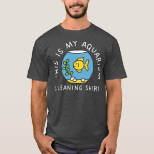Dit is mijn aquarium-reinigingsschimmelvis, tong t-shirt
