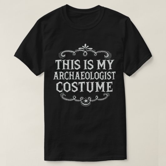 Dit is mijn archeologenkostuum Lazy Halloween T-shirt (Design voorkant)