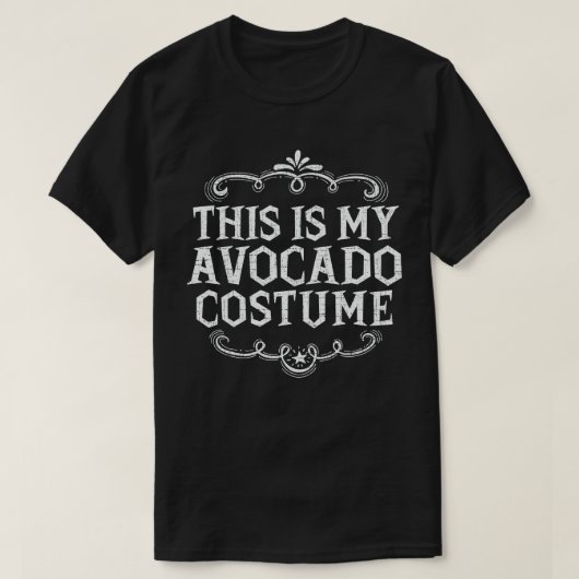 Dit is mijn avocado kostuum Funny Lazy Halloween T-shirt (Design voorkant)