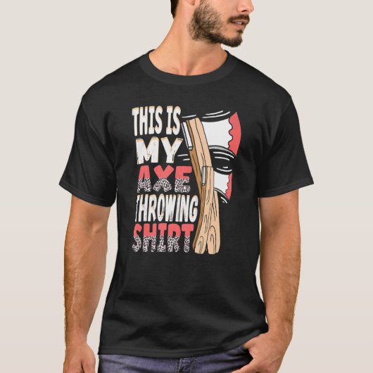 Dit is mijn Ax Throwing Leopard Ax Hatchet Thrower T-shirt (Voorkant)