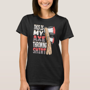 Dit is mijn Ax Throwing Leopard Ax Hatchet Thrower T-shirt