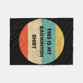 Dit is mijn Badminton Fleece Deken (Voorkant (Horizontaal))