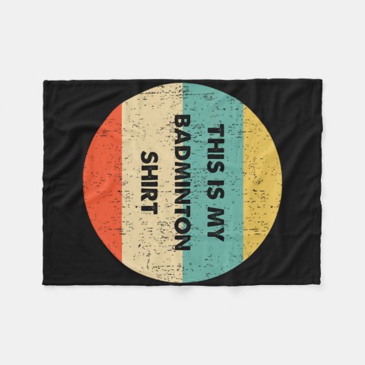 Dit is mijn Badminton Fleece Deken (Voorkant (Horizontaal))