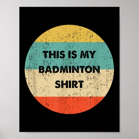Dit Is Mijn Badminton Poster (Voorkant)