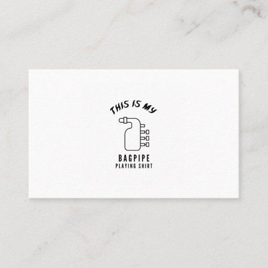 Dit is mijn Bagpipe Visitekaartje (Voorkant)