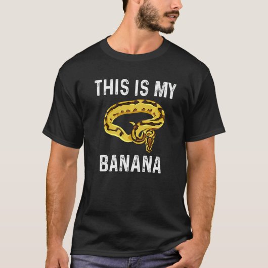 Dit is mijn banaanslangenbal python t-shirt (Voorkant)
