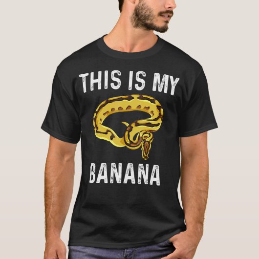 Dit is mijn banaanslangenbal python t-shirt (Voorkant)