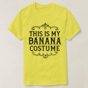 Dit is mijn bananenkostuum Funny Lazy Halloween T-shirt