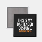Dit is mijn barkeeper kostuum grappige Halloween Magneet (Voorkant / Achterkant)