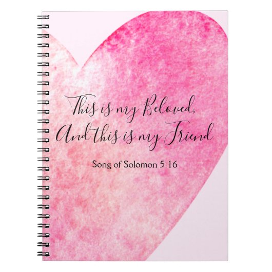 Dit is mijn Beloved en dit is mijn vriend Notitieboek (Voorkant)