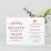 Dit is mijn Beloved Wedding Uitnodiging (Staand voorkant)