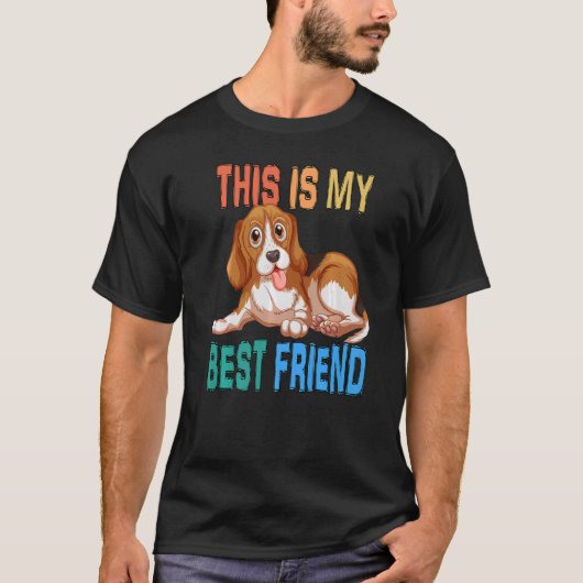 Dit is mijn beste vriend voor de honden-eigenaars  t-shirt (Voorkant)