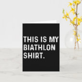 Dit is mijn biatlon Shirt - skiën skiër Kaart (Gele Bloem)