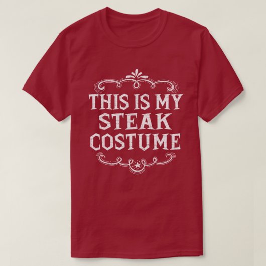 Dit is mijn biefstuk grappig lui Halloween kostuum T-shirt (Design voorkant)