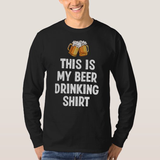 Dit is mijn bier Drink grappige Beer Lover T-shirt (Voorkant)