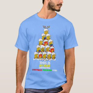 Dit is mijn bier Drink kerstpajama Beer Drin T-shirt