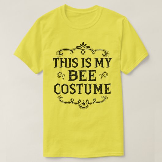 Dit is mijn bijenkostuum Funny Lazy Halloween T-shirt (Design voorkant)