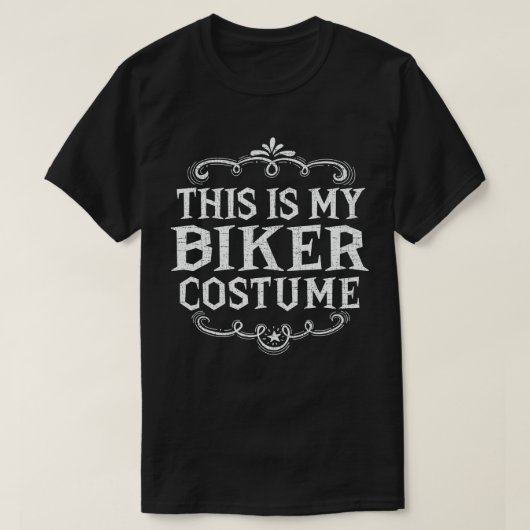 Dit is mijn biker kostuum Funny Lazy Halloween T-shirt (Design voorkant)