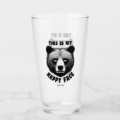 Dit is mijn blije gezicht - Beer Glas (Voorkant)