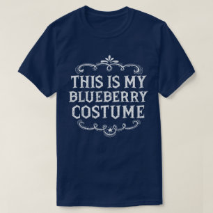 Dit is mijn bosbessen kostuum grappig lui Hallowee T-shirt