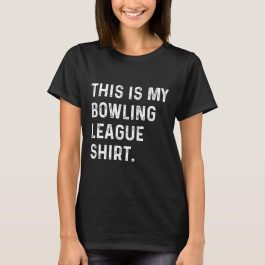 Dit is mijn Bowling League Shirt - Strike Spare Bo (Voorkant)