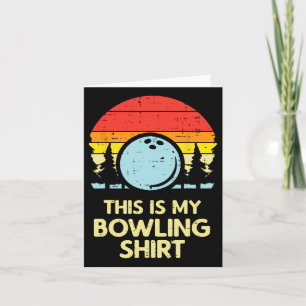 Dit is mijn Bowling Shirt Retro Bowler Mannen Dame Kaart