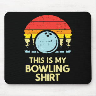 Dit is mijn Bowling Shirt Retro Bowler Mannen Dame Muismat